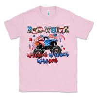 Bubblegum Pink red white wroom wroom wroom Classic Tee - AdoDesignShop