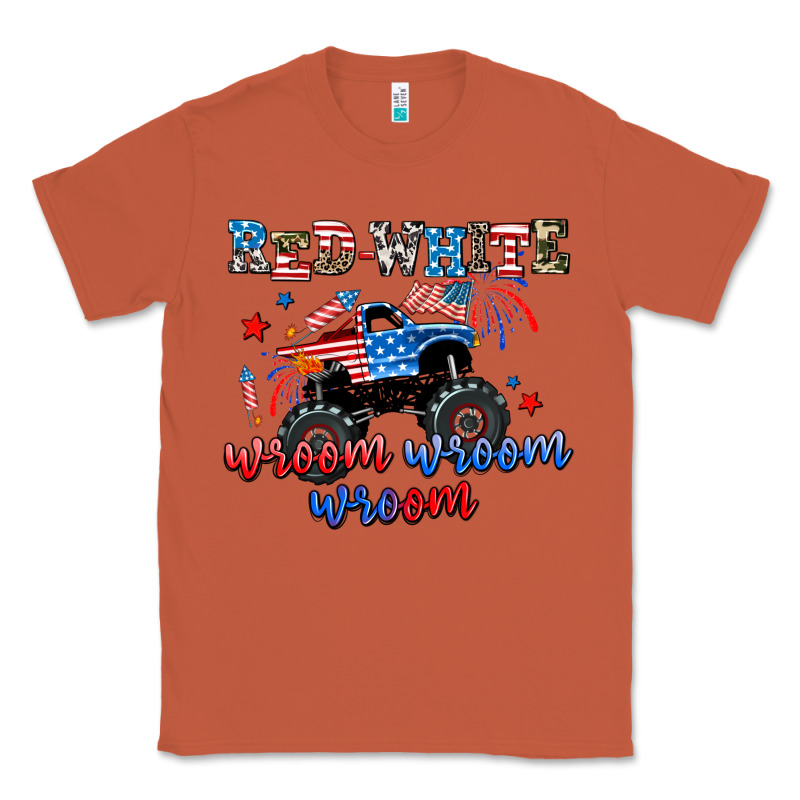 Red White Wroom Wroom Wroom Classic Tee by AdoDesignShop | Teevron
