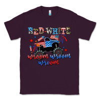 Plum red white wroom wroom wroom Classic Tee - AdoDesignShop