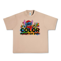 Burro color outside the lines autism stitch Urban Heavy Tee - Zillion Design Studio