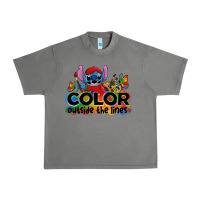 Tornado color outside the lines autism stitch Urban Heavy Tee - Zillion Design Studio