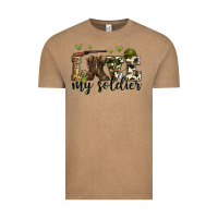 Vintage Coffee love my soldier Vintage Tee - Zillion Design Studio