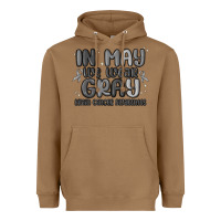 Toasted Coconut in may we wear gray brain cancer awareness Heavyweight Hoodie - MaliasSmallBusiness