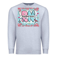 Heather Grey registered nurse rn Premium Sweatshirt - MaliasSmallBusiness