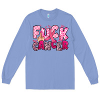 Colony Blue fuck cancer Long Sleeve Tee - JahusDesignShop