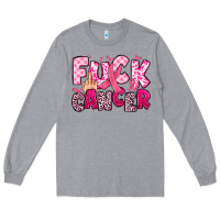 Heather Grey fuck cancer Long Sleeve Tee - JahusDesignShop