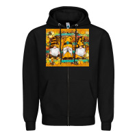 Black western bee gnomes  honeycomb  leopard turquoise wooden serape Zipper Hoodie - Artiststas