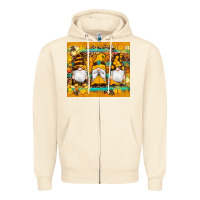 Sandshell western bee gnomes  honeycomb  leopard turquoise wooden serape Zipper Hoodie - Artiststas