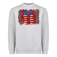Heather Grey 4th of july brushstroke Heavyweight Sweatshirt - Zillion Design Studio