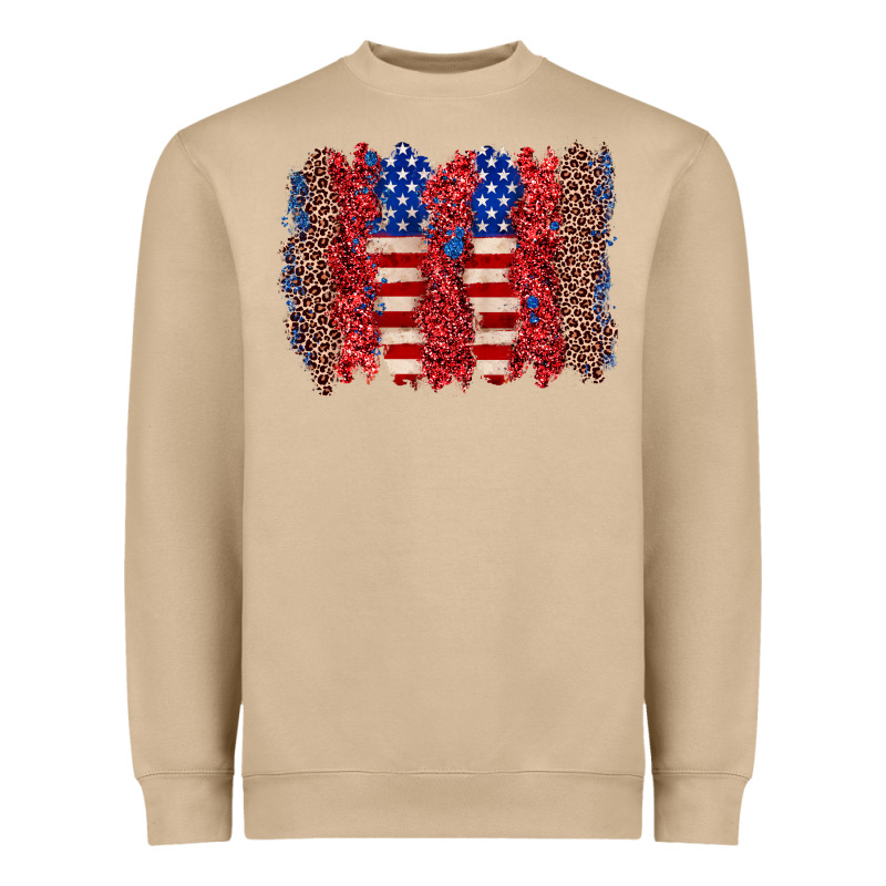 4th Of July Brushstroke Heavyweight Sweatshirt by Zillion Design Studio | Teevron