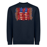 Navy 4th of july brushstroke Heavyweight Sweatshirt - Zillion Design Studio