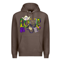 Coffee Mardi Gras Love Nurse Premium Hoodie - BundleAndBundleShop