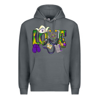 Rock Mardi Gras Love Nurse Premium Hoodie - BundleAndBundleShop