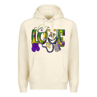 Sandshell Mardi Gras Love Nurse Premium Hoodie - BundleAndBundleShop
