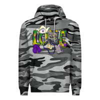 Slate Camo Mardi Gras Love Nurse Premium Hoodie - BundleAndBundleShop
