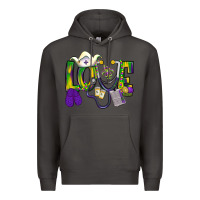 Smoke Mardi Gras Love Nurse Premium Hoodie - BundleAndBundleShop