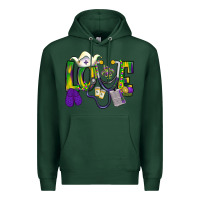 Sports Green Mardi Gras Love Nurse Premium Hoodie - BundleAndBundleShop