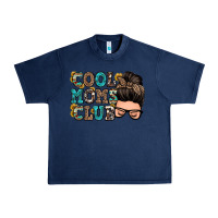 Navy cool moms club messy bun Urban Heavy Tee - Zillion Design Studio