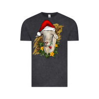 Vintage Black christmas goat Vintage Tee - RanaPortraitStore