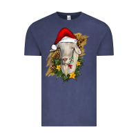 Vintage Denim christmas goat Vintage Tee - RanaPortraitStore