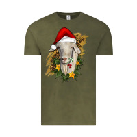 Vintage Olive christmas goat Vintage Tee - RanaPortraitStore