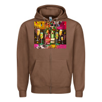Chestnut Christmas champagne bottles and Zipper Hoodie - AdoDesignShop