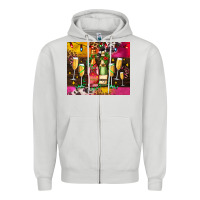 Dove Grey Christmas champagne bottles and Zipper Hoodie - AdoDesignShop