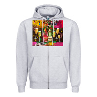 Heather Grey Christmas champagne bottles and Zipper Hoodie - AdoDesignShop