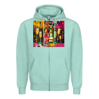 Seafoam Christmas champagne bottles and Zipper Hoodie - AdoDesignShop