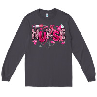 Smoke breast cancer nurse Long Sleeve Tee - JahusDesignShop