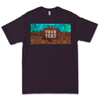 Plum preview custom name turquoise stone leopard bull skull license plate Premium Tee - Artiststas