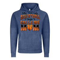 Vintage Denim my favorite basketball player calls me mom Vintage Hoodie - Zillion Design Studio