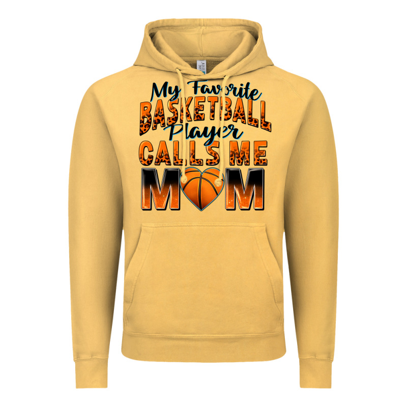 My Favorite Basketball Player Calls Me Mom Vintage Hoodie by Zillion Design Studio | Teevron