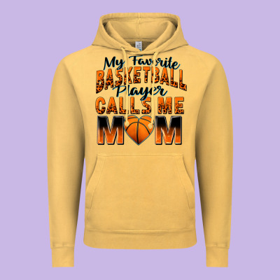 My Favorite Basketball Player Calls Me Mom Vintage Hoodie Designed By Zillion Design Studio