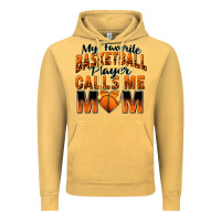 Vintage Mustard my favorite basketball player calls me mom Vintage Hoodie - Zillion Design Studio