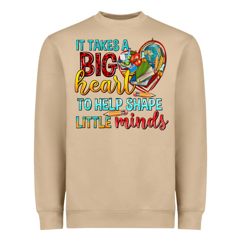 Big Heart To Help Shape Little Minds Tbw Heavyweight Sweatshirt by texasbilliewilder | Teevron
