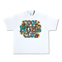 White cool moms club Urban Heavy Tee - Zillion Design Studio