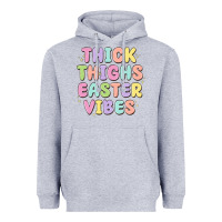 Heather Grey thicks thighs easter vibes Heavyweight Hoodie - MaliasSmallBusiness