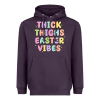 Plum thicks thighs easter vibes Heavyweight Hoodie - MaliasSmallBusiness