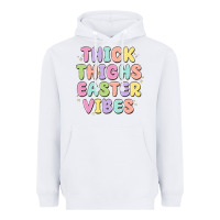 White thicks thighs easter vibes Heavyweight Hoodie - MaliasSmallBusiness