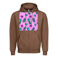 Chestnut summer ocean seamless pattern Zipper Hoodie - BundleAndBundleShop