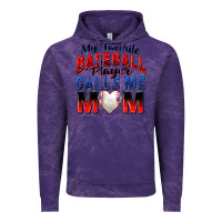 Cloud Purple my favorite baseball player calls me mom Vintage Hoodie - Zillion Design Studio
