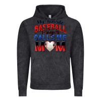 Vintage Black my favorite baseball player calls me mom Vintage Hoodie - Zillion Design Studio