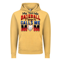 Vintage Mustard my favorite baseball player calls me mom Vintage Hoodie - Zillion Design Studio