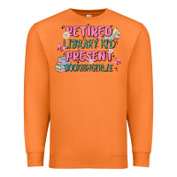 Carrot retired library kid present bookish girlie Premium Sweatshirt - MaliasSmallBusiness