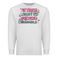 Oatmeal Heather retired library kid present bookish girlie Premium Sweatshirt - MaliasSmallBusiness