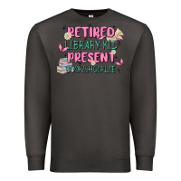 Smoke retired library kid present bookish girlie Premium Sweatshirt - MaliasSmallBusiness