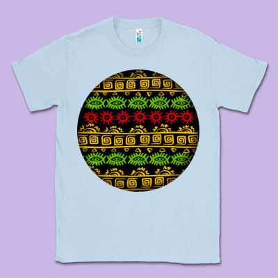 African Masks Round Earrings Classic Tee Designed By Bundleandbundleshop