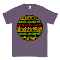Lavender african masks round earrings Classic Tee - BundleAndBundleShop