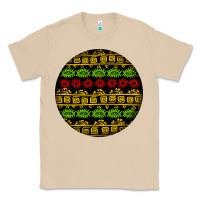 Mushroom african masks round earrings Classic Tee - BundleAndBundleShop